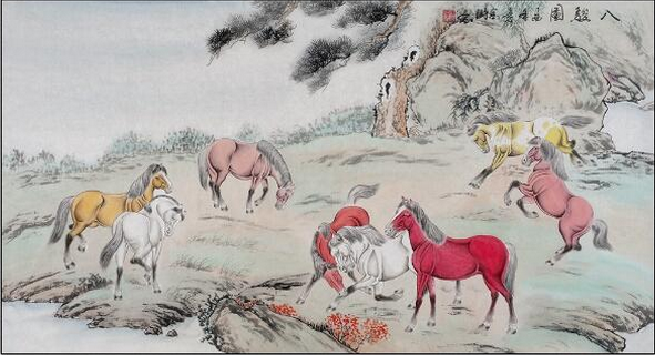 杨金鹏老师塑造了一幅惟妙惟肖的站马,卧马,将骏马的鬃毛,体态